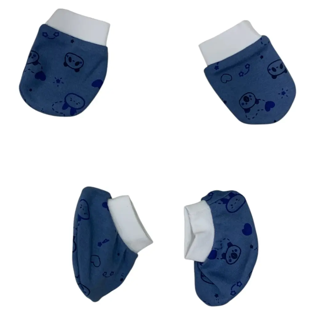 Mittens & Booties Set (Rib elastic) | Chittu