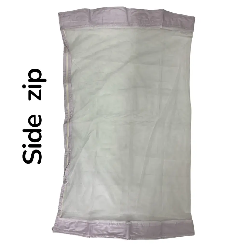 Cotton Cradle Mosquitonet | Side Zip | Pure White