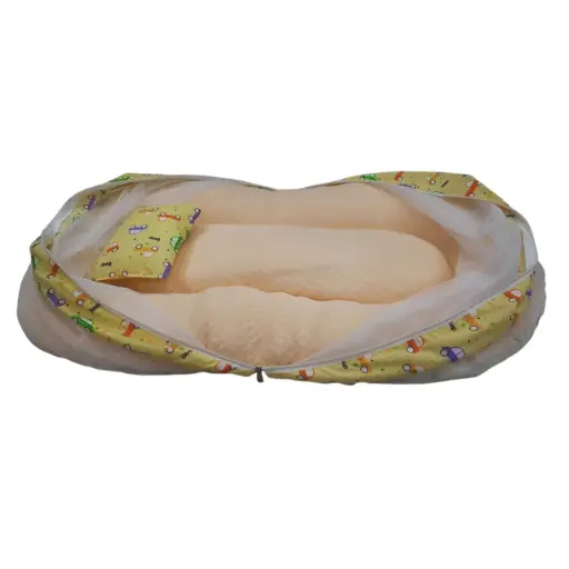 Apple Jaquard Bed with Mosquito Net