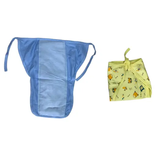 Baniyan Padded Nappy with knot | Mommas Baby