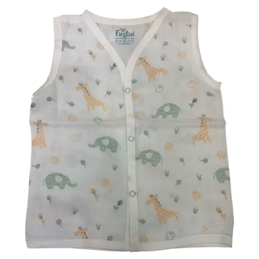 Organic Muslin Cotton Button Jabla