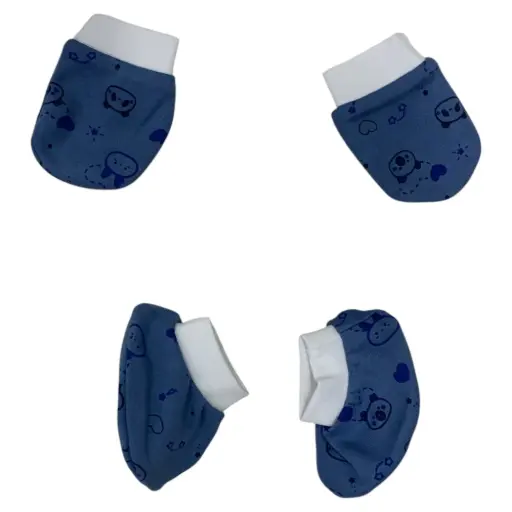 Mittens & Booties Set (Rib elastic) | Chittu