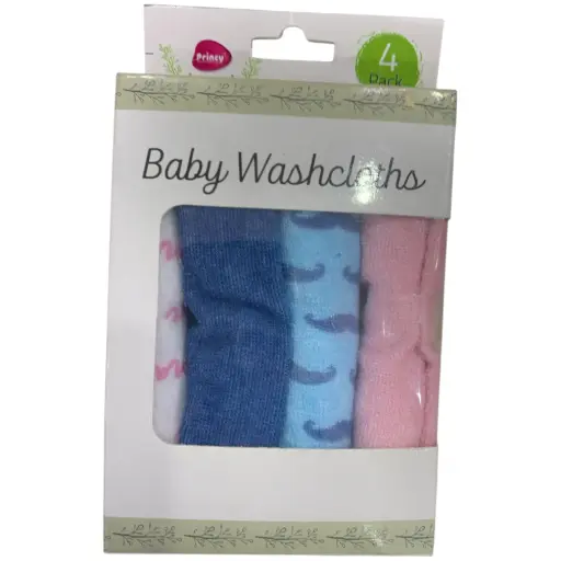 Face Napkin / Wash cloth | Terry Cotton | Princy (4pcs Pack)