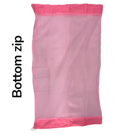Cotton Cradle Mosquitonet | Bottom Zip | Colour Plain