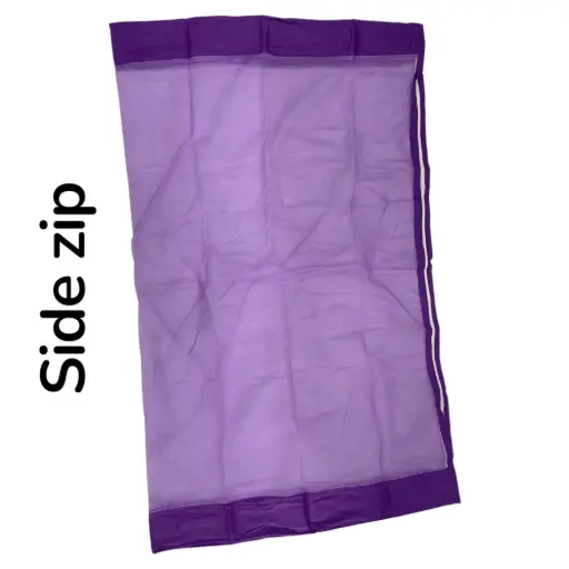Cotton Cradle Mosquitonet | Side Zip | Plain Colour