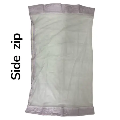 Cotton Cradle Mosquitonet | Side Zip | Pure White